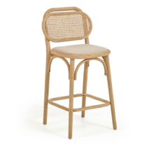 Barová stolička z dubového dreva v prírodnej farbe (výška sedadla 65 cm) Doriane – Kave Home (Barové...