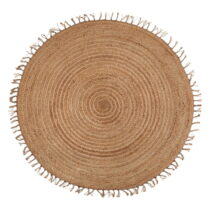 Hnedý ručne vyrobený koberec Nattiot Abha, ø 140 cm (Koberce)