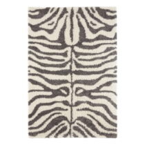 Sivý/béžový koberec 150x80 cm Striped Animal - Ragami (Koberce)