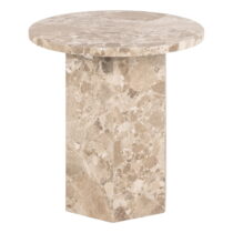 Mramorový okrúhly odkladací stolík ø 50 cm Naxos – Actona (Odkladacie stolíky)