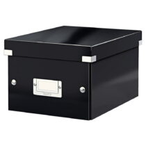 Čierny kartónový úložný box s vekom 22x28x16 cm Click&Store – Leitz (Úložné boxy)