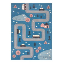 Modrý detský koberec 80x150 cm Adventures – Hanse Home (Detské koberce)