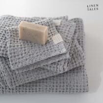 Svetlosivý uterák 50x70 cm Honeycomb - Linen Tales (Uteráky)
