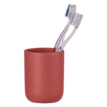 Červený keramický téglik na zubné kefky Olinda - Allstar (Poháriky na zubné kefky)