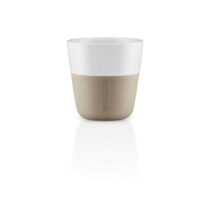 Béžovo-biele porcelánové šálky na espresso v súprave 2 ks 80 ml – Eva Solo (Šálky)