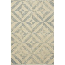 Béžový vlnený koberec 133x180 cm Tile - Agnella (Koberce)