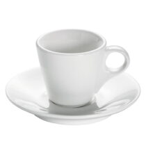 Biely porcelánový hrnček s tanierikom Maxwell & Williams Basic Espresso, 70 ml (Šálky)
