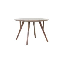 Hnedý okrúhly jedálenský stôl s doskou z akácie ø 140 cm Quenza – Light & Living (Jedálenské sto...