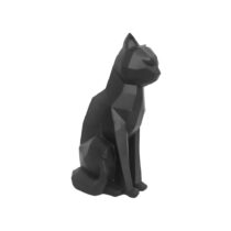 Matne čierna soška PT LIVING Origami Cat, výška 29,5 cm (Sošky)