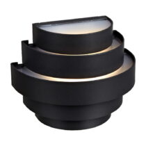 Čierne nástenné svietidlo Markslöjd Etage (Vonkajšie osvetlenie)
