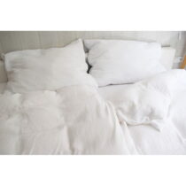 Biele mušelínové obliečky na dvojlôžko 200x200 cm Plain Muslin – Butter Kings (Obliečky)