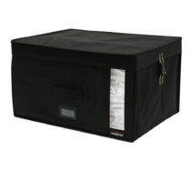 Čierny úložný box s vákuovým obalom Compactor Infinity, objem 150 l (Úložné boxy na oblečenie)
