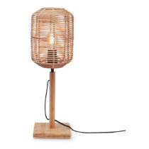 Stolová lampa s ratanovým tienidlom v prírodnej farbe (výška 45 cm) Tanami – Good&amp;Mojo (Stol...