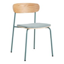 Jedálenské stoličky v súprave 2 ks v modro-prírodnej farbe Adriana – Marckeric (Jedálenské stoličky)