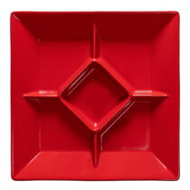 Červený kameninový tanier na pochutiny Casafina Cook & Host, 33 x 33 cm (Taniere)