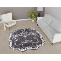 Čierny okrúhly koberec ø 160 cm - Vitaus (Koberce)