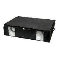 Čierny úložný box na oblečenie pod posteľ Compactor XXL Black Edition 3D, 145 l (Úložné boxy pod pos...