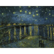 Obraz - 90x70 cm reprodukcia The Starry Night, Vincent van Gogh – Fedkolor (Obrazy)