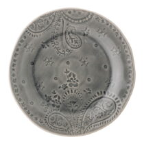 Sivý tanier z kameniny Bloomingville Rani, ø 26,5 cm (Taniere)
