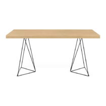 Stôl s čiernymi nohami TemaHome Multi, 160 × 90 cm (Jedálenské stoly)