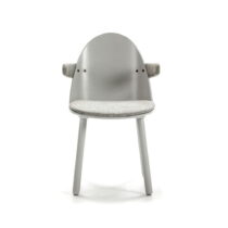 Sivá stolička s rúčkami Teulat Uma (Jedálenské stoličky)