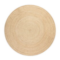 Obojstranný jutový okrúhly koberec v prírodnej farbe ø 200 cm Braided Ivory – Hanse Home (Koberce)
