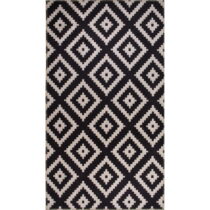 Čierny prateľný koberec 150x80 cm - Vitaus (Koberce)