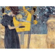 Reprodukcia obrazu Gustav Klimt - Music, 90 × 70 cm (Obrazy)