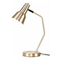 Stolová lampa s kovovým tienidlom v zlatej farbe (výška 44 cm) Valencia – it&#39;s about RoMi (S...