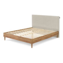 Béžová/prírodná dvojlôžková posteľ s roštom 180x200 cm Noa – Bobochic Paris (Dvojlôžkové manželské p...