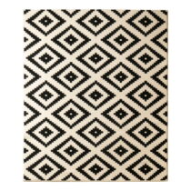 Krémovo-čierny koberec Hanse Home Hamla Diamond, 200 × 290 cm (Koberce)