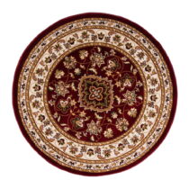 Červený okrúhly koberec 133x133 cm Sherbone - Flair Rugs (Koberce)