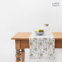 Ľanový behúň na stôl 40x200 cm White Botany – Linen Tales (Behúne na stôl)