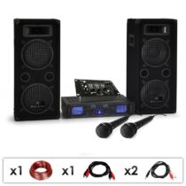 Set DJ-25M 2 x reproduktor + 1 x zosilňovač + 1 x mixážny pult + 2 x mikrofón Electronic-Star