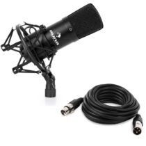 CM001B štúdiový mikrofón čierny, kondenzátorový Auna
