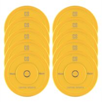Nipton Bumper Plates, žlté, 5 párov, 15 kg, tvrdá guma Capital Sports
