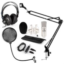CM001S mikrofónová sada V4 slúchadlá, kondenzátorový mikrofón, USB adaptér, mikrofónové rameno, pop ...