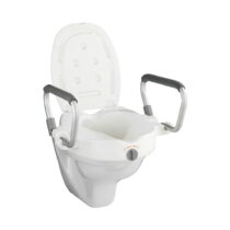 Zvýšené WC sedadlo s opierkami pre seniorov Wenko Secura, 47,5 × 55 cm (Záchodové dosky)