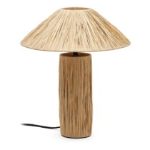 Stolová lampa v prírodnej farbe (výška 41 cm) Samse – Kave Home (Stolové lampy)