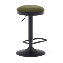 Tmavozelené barové stoličky v súprave 2 ks 58 cm Zaib – Kave Home (Barové stoličky)