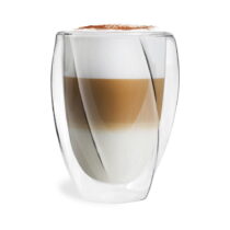 Sada 2 dvojstenných pohárov Vialli Design Latte, 300 ml (Hrnčeky)