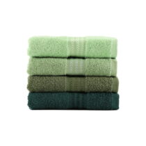 Súprava 4 zelených bavlnených uterákov Foutastic, 50 x 90 cm (Uteráky)