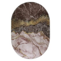 Umývateľný koberec v hnedo-zlatej farbe 60x100 cm – Vitaus (Koberce)