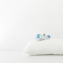 Detská biela ľanová obliečka na vankúš Linen Tales Nature, 40 x 45 cm (Detské obliečky na vankúše)