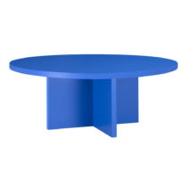 Modrý okrúhly konferenčný stolík ø 80 cm Pausa – Really Nice Things (Konferenčné stolíky)