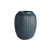 Antracitová kameninová váza Kähler Design Hammershoi, výška 20 cm (Vázy)