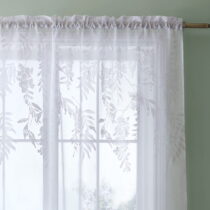 Biela záclona 183x140 cm Wisteria Floral - Catherine Lansfield (Záclony)