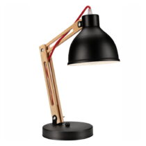 Čierna stolová lampa Lamkur Marcello (Stolové lampy)