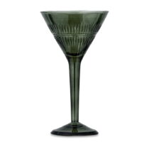 Súprava 4 zelených koktejlových pohárov z recyklovaného skla Nkuku Mila (Poháre a poháriky)