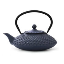 Modrá liatinová kanvica so sitkom na sypaný čaj Bredemeijer Xilin, 1,25 l (Kanvica na čaj)